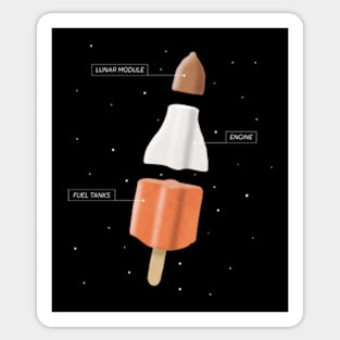 Rocket Popsicle Sticker